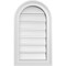 Ekena Millwork Round Top Surface Mount PVC Gable Vent: Functional, w/ 2"W x 1-1/2"P Brickmould Frame, 14"W x 24"H GVPRT14X2402SF - alternate 1